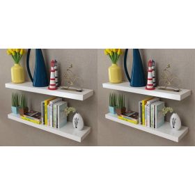 Wall Shelves 4 pcs White 31.5"