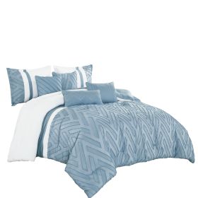 Brady 7 Pieces Comforter Set (size: QUEEN)